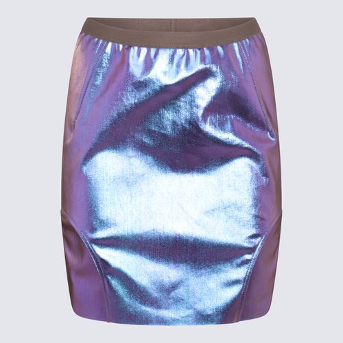 Purple And Blue Cotton Blend Diana Skirt - Rick Owens - Modalova