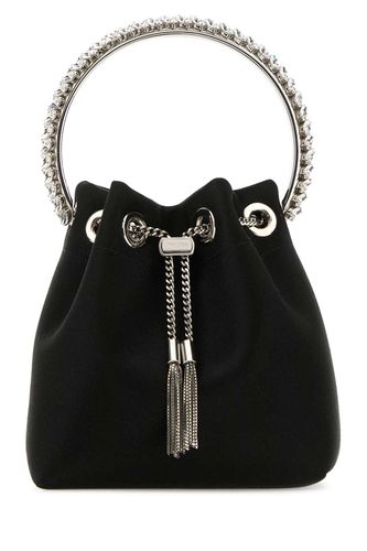 Black Satin Bon Bon Bucket Bag - Jimmy Choo - Modalova