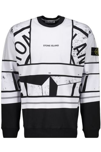 Stone Island Print Sweatshirt - Stone Island - Modalova