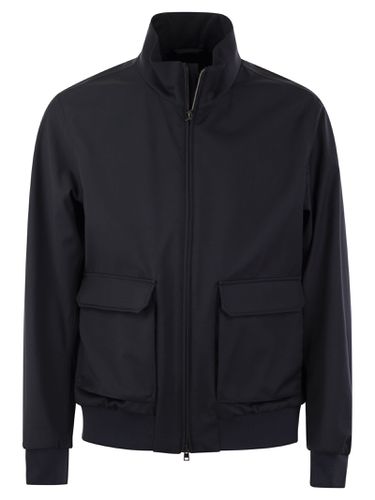 Storm Wool Layered Bomber Jacket - Herno - Modalova