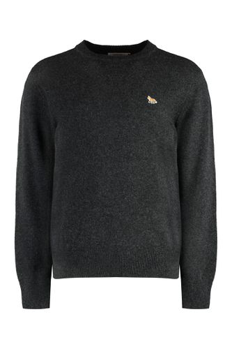 Crew-neck Wool Sweater - Maison Kitsuné - Modalova