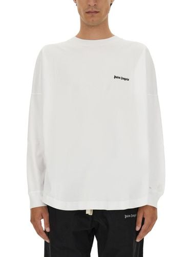 Palm Angels Sweatshirt With Logo - Palm Angels - Modalova