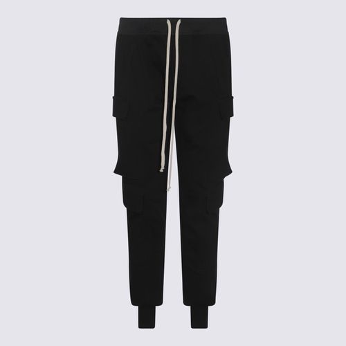 Rick Owens Black Cotton Pants - Rick Owens - Modalova