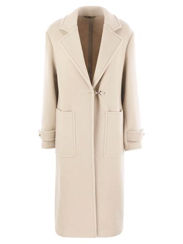 Fay Light Beige Wool Blend Coat - Fay - Modalova