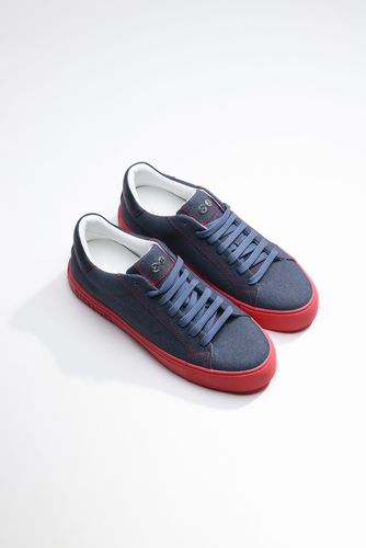 Low Top Sneaker - Essence Denim Blue Red - Hide & Jack - Modalova