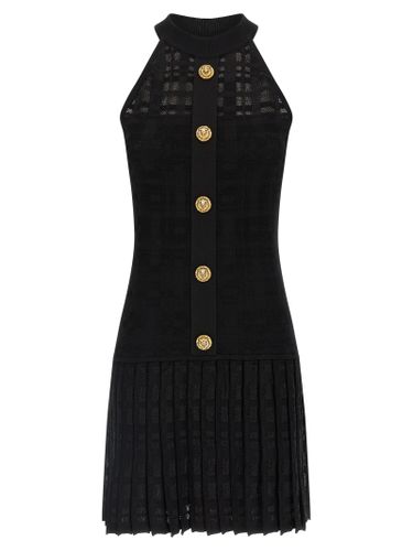 Balmain Tartan Knit Dress - Balmain - Modalova