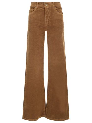 Le Slim Palazzo Corduroy Trousers - Frame - Modalova