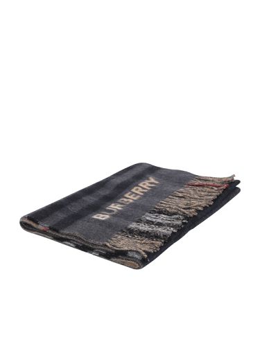 Burberry Embroidered Cashmere Scarf - Burberry - Modalova