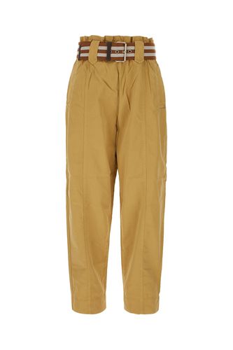 Pinko Mustard Cotton Pants - Pinko - Modalova