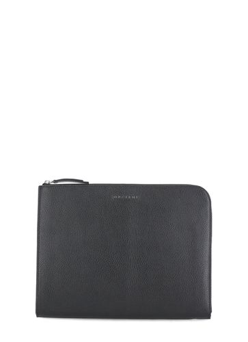 Pebbled Leather Documents Holder - Orciani - Modalova