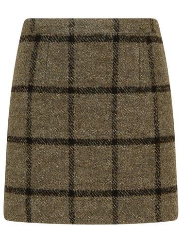 Patou Brown Wool Blend Miniskirt - Patou - Modalova