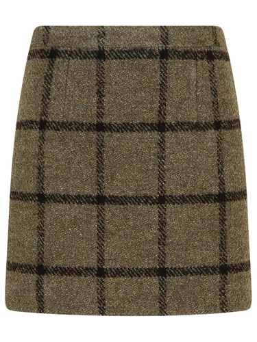 Patou Brown Wool Blend Miniskirt - Patou - Modalova