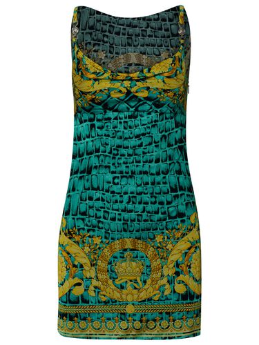 Medusa 95 Baroccodile Dress In Multicolor Viscose - Versace - Modalova