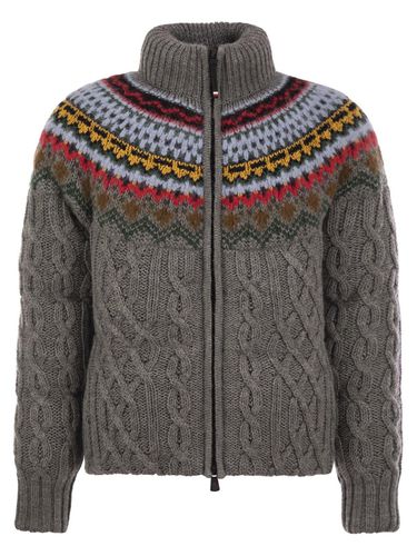 Gerlos Cable-knit Short Down Jacket - Moncler Grenoble - Modalova