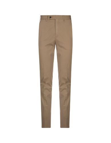 Dark Beige Stretch Cotton Classic Trousers - PT Torino - Modalova