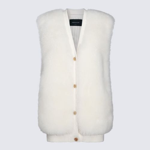 White Wool Casual Jacket - Fabiana Filippi - Modalova