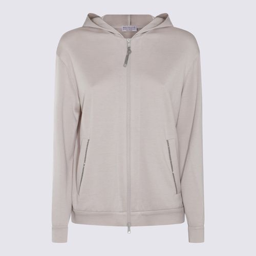 Beige Cotton Sweatshirt - Brunello Cucinelli - Modalova