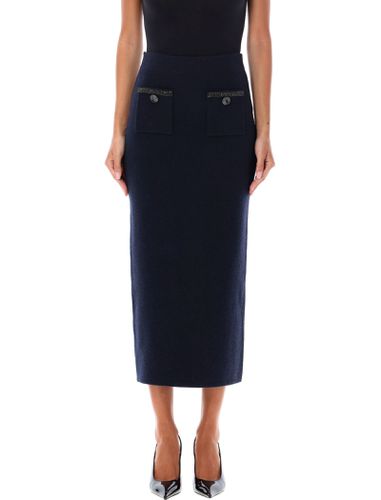 Compact Wool Midi Skirt - self-portrait - Modalova