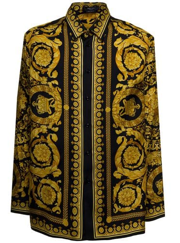 Versace Barocco Printed Silk Shirt - Versace - Modalova