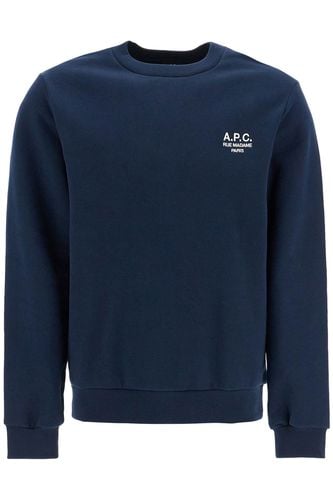 A. P.C. Unisex Dark Blue Organic Cotton Sweatshirt With Embroidered Logo - A.P.C. - Modalova