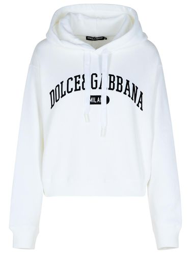 Logo Printed Drawstring Hoodie - Dolce & Gabbana - Modalova