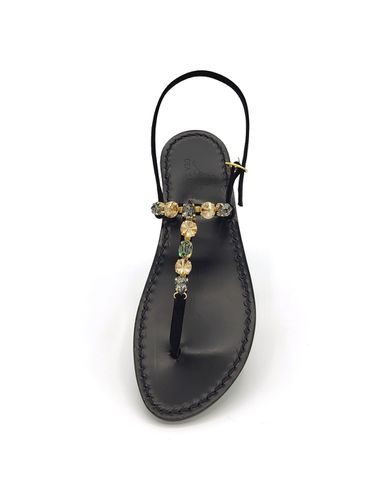 Sultan Black Jewel Sandals - Dea Sandals - Modalova