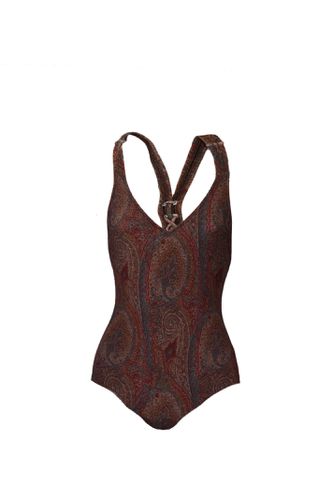 One Piece Swimsuit With Paisley Print - Etro - Modalova