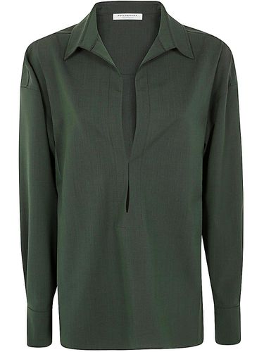 Long-sleeved V-neck Blouse - Philosophy di Lorenzo Serafini - Modalova