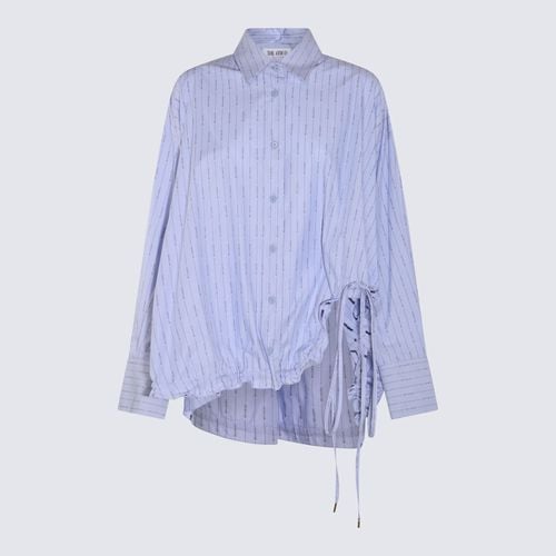 Striped Drawstring-hem Asymmetric Shirt - The Attico - Modalova