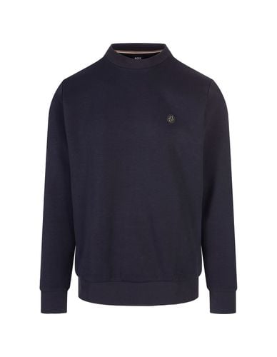 Regular Fit Sweatshirt With Monogram Patch - Hugo Boss - Modalova