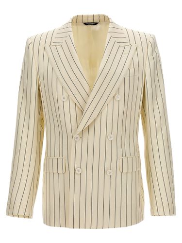 Double Breasted Striped Blazer - Dolce & Gabbana - Modalova