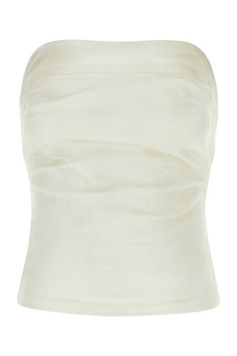 White Stretch Denim Tube Top - Entire Studios - Modalova