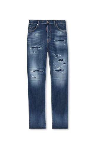 Mid-rise Straight-leg Distressed Jeans - Dsquared2 - Modalova