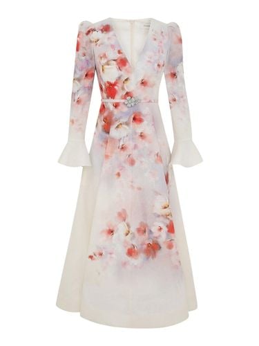 Long Dress With Floral Print - Zimmermann - Modalova