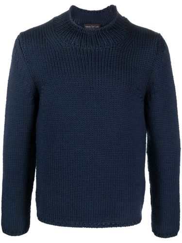 Wool Round Neck Sweater - Fabrizio del Carlo - Modalova