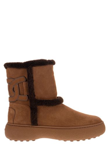Tod's Padded Suede Ankle Boot - Tod's - Modalova