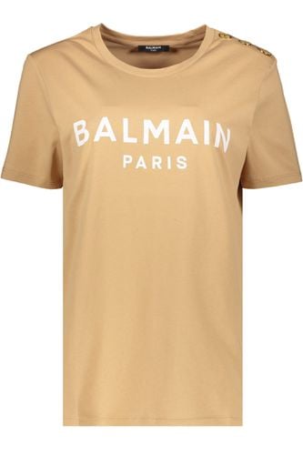 Balmain Logo Print T-shirt - Balmain - Modalova