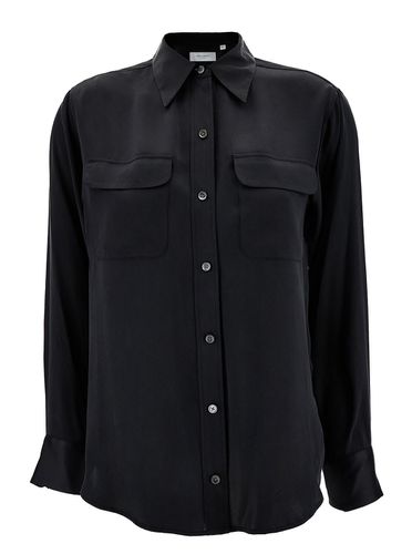 Signature Shirt With Two Patch Pockets In Silk Woman - Equipment - Modalova