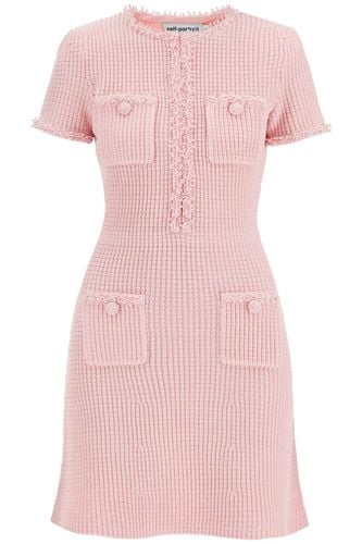 Mini Knitted Dress In Seven - self-portrait - Modalova