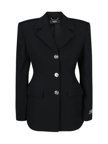 Versace Wool Single-breasted Blazer - Versace - Modalova