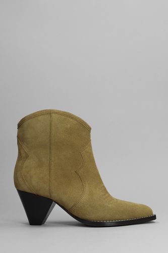 Darizio Low Heels Ankle Boots In Taupe Suede - Isabel Marant - Modalova