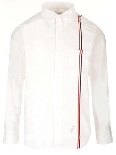 Rwb Striped Buttoned Shirt - Thom Browne - Modalova