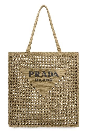 Prada Raffia Tote Bag - Prada - Modalova