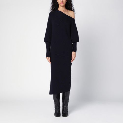 Black Asymmetrical Dress In Wool Blend - Philosophy di Lorenzo Serafini - Modalova