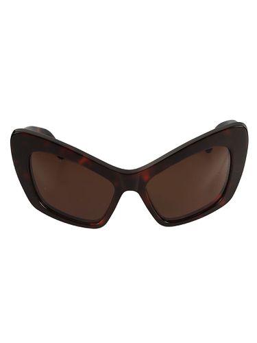 Flame Effect Logo Sided Cat-eye Sunglasses - Balenciaga Eyewear - Modalova