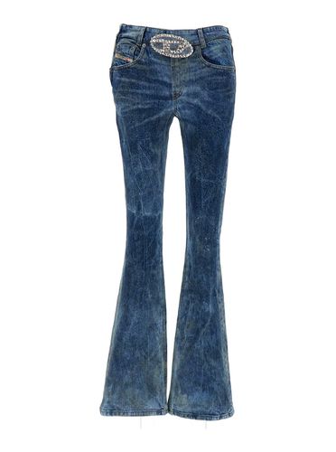 Low Waist Flare Jeans In Cotton Blend Woman - Diesel - Modalova
