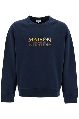 Oversized Sweatshirt With - Maison Kitsuné - Modalova