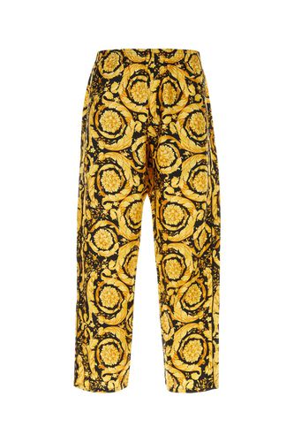 Versace Printed Satin Pijama Pant - Versace - Modalova