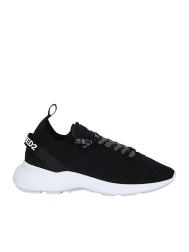 And White Fly Sneakers - Dsquared2 - Modalova