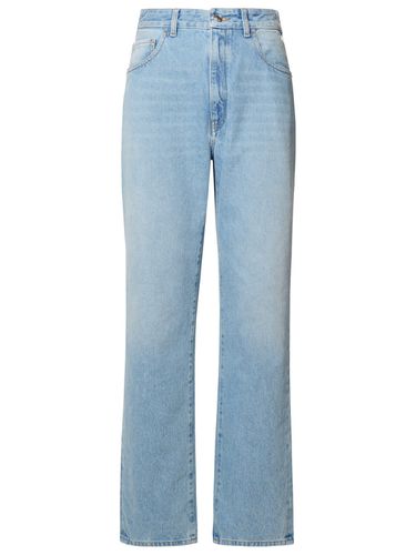 GCDS Light Blue Cotton Jeans - GCDS - Modalova